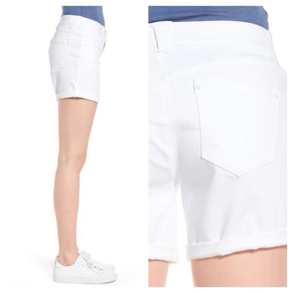 Wit & Wisdom Ab-solution Cuffed White Shorts - Picture 2 of 9